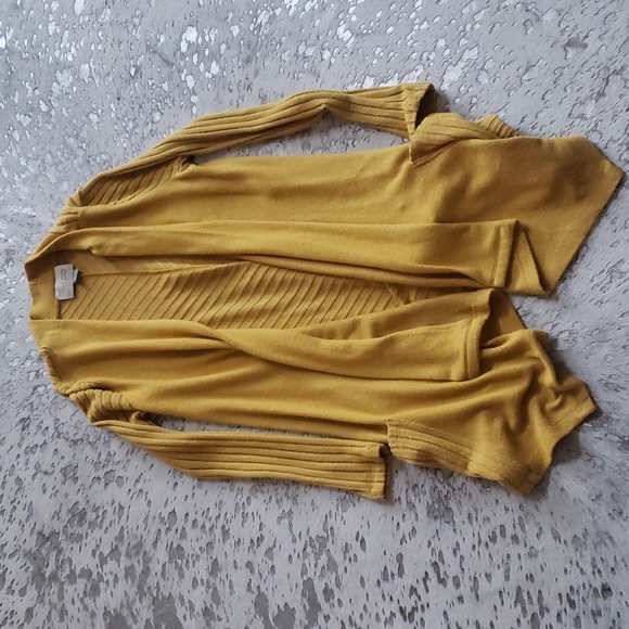 Anthro Saturday Sunday Ribbed CloudFleece Waterfall Cardigan SzS - Picture 3 of 6